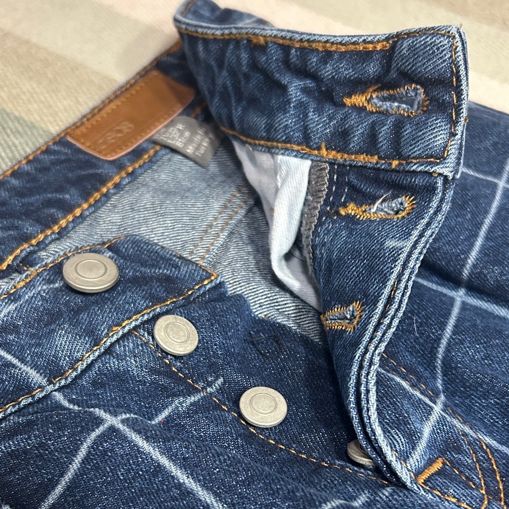 ASOS Button-fly Patterned Jeans Size 28 - Picture 4 of 5
